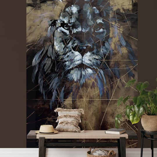 Designs Direct Roar Wallpaper Gold Wall Mural